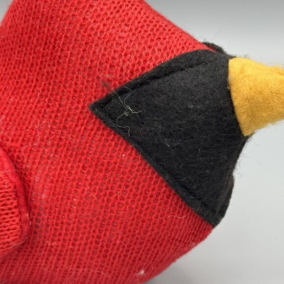 Vtg Cardinal Bird 10" Plush Stuffed Animal Knit Weighted Base Hobby Lobby READ - Picture 3 of 9